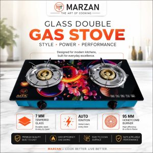 Double Glass Gas Stove